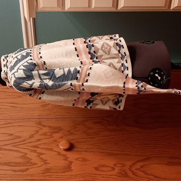 EUC Vintage 90s Cotton Cropped Mock Neck Sweater, sz S - Picture 5 of 6